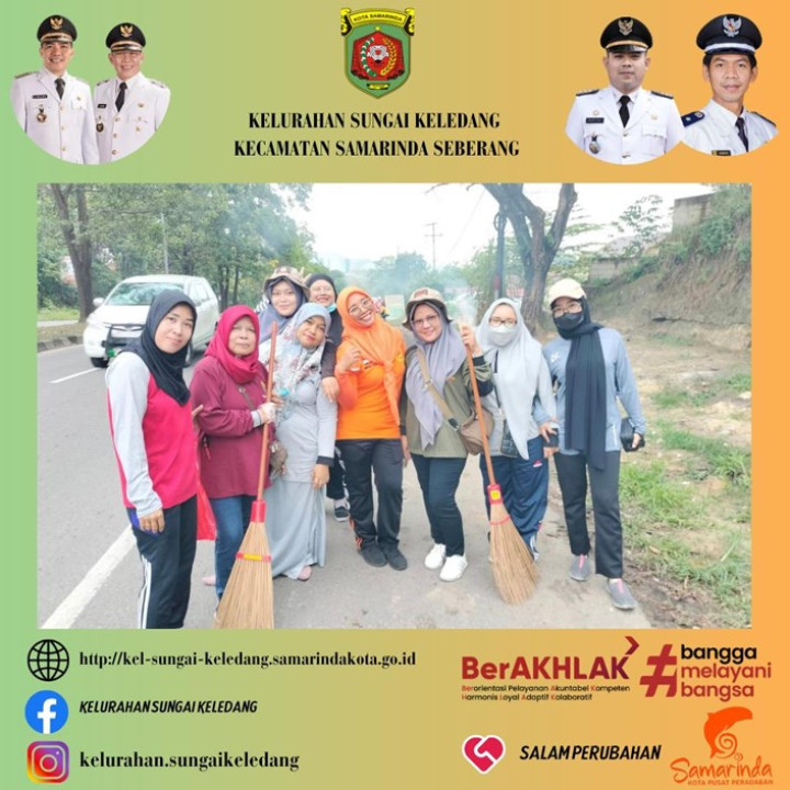 Kegiatan Gotong Royong  Pungut Sampah Di Lokasi Jln.Apt.Pranoto.