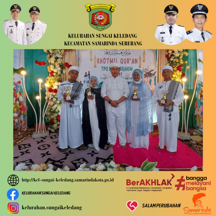 Menghadiri Undangan Khotmil Quran TPQ Baiturrahim Kel.Sungai Keledang