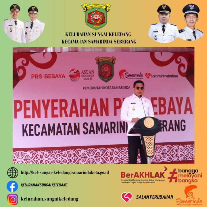 Penyerahan Probebaya Kecamatan Samarinda Seberang