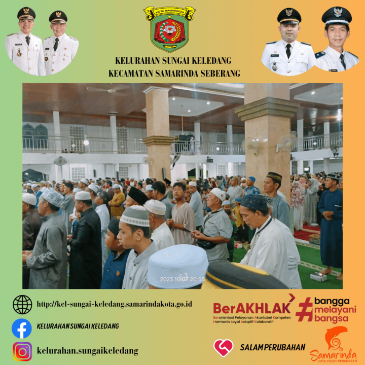 > Kegiatan : Menghadiri Undangan Memperingati Maulid Nabi Muhammad SAW. > Pelaksana : TP PKK Kel.Sungai Keledang & Pengurus Mesjid Ash Shabirin.