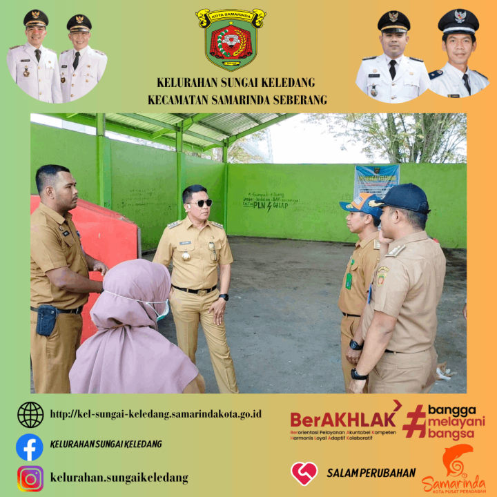 Mendampingi Peninjauan Lapangan Bapak Walikota Samarinda DR.H.Andi Harun Beserta Ka OPD Tekhnis Ke TPS Sungai Keledang.