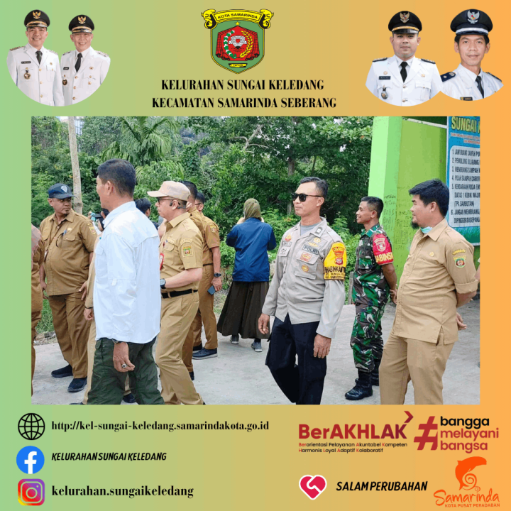 Mendampingi Peninjauan Lapangan Bapak Walikota Samarinda DR.H.Andi Harun Beserta Ka OPD Tekhnis Ke TPS Sungai Keledang.