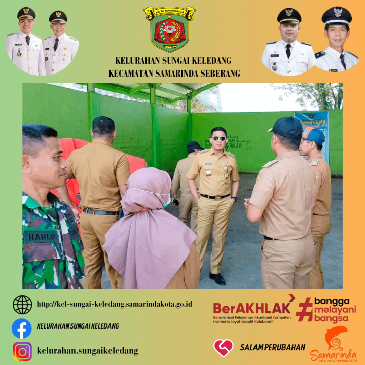 Mendampingi Peninjauan Lapangan Bapak Walikota Samarinda DR.H.Andi Harun Beserta Ka OPD Tekhnis Ke TPS Sungai Keledang.