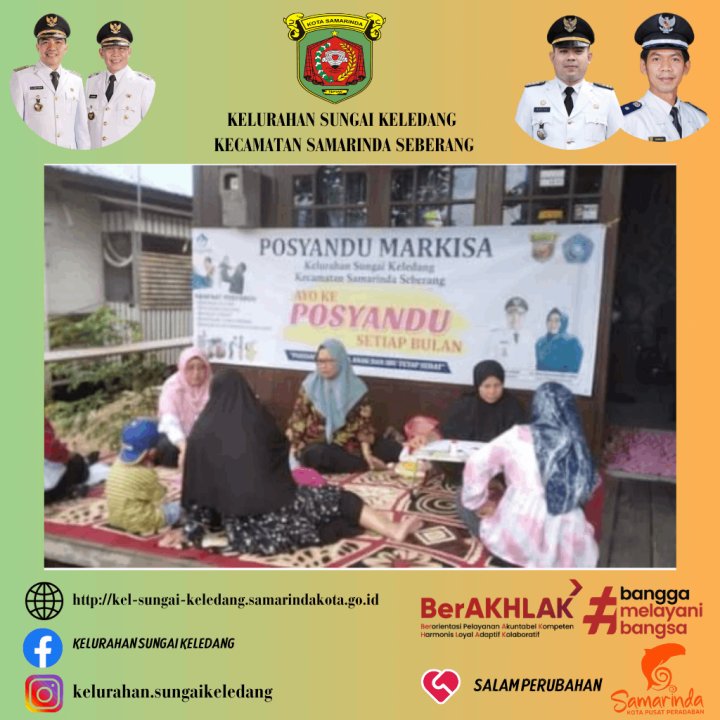 Kegiatan Posyandu Markisa di RT. 22 dan RT. 21 Kelurahan Sungai Keledang Kecamatan Samarinda Seberang