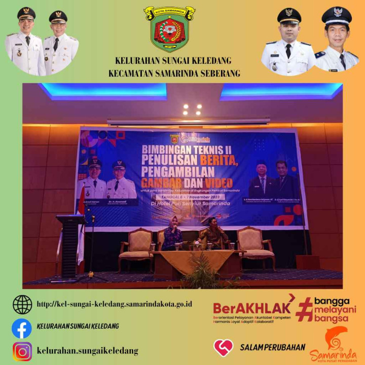 Bimtek Penulisan Berita II Dan Pengambilan Gambar & Video Di Lingkungan Pemkot Samarinda.