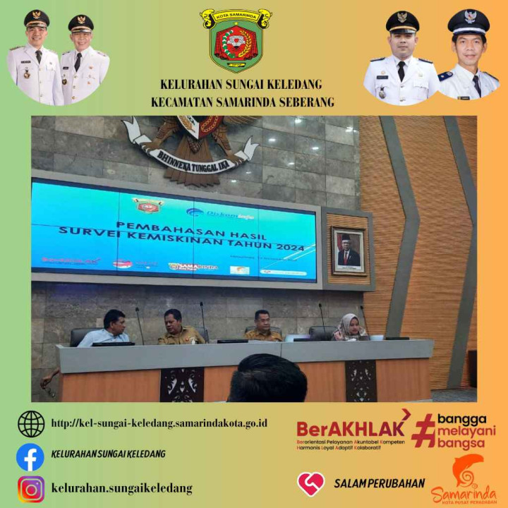 Menghadiri Rapat Membahas Hasil Survey Kemiskinan Kota Samarinda