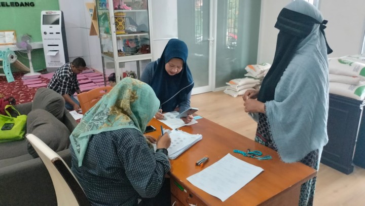 Giat Minggu,24 Maret 2024. Hari Ke 3 Pembagian Beras Cadangan Pangan Kel. Sungai Keledang