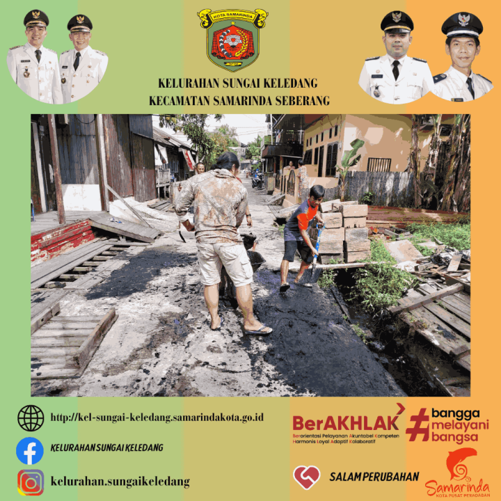Kegiatan Gotong Royong Di Lingkungan RT Kel.Sungai Keledang