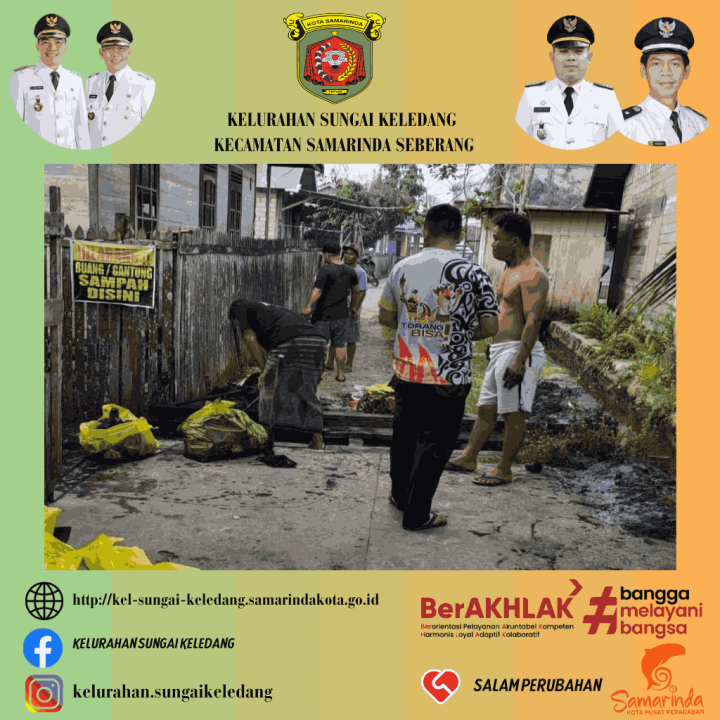 Kegiatan Gotong Royong Di Lingkungan RT Kel.Sungai Keledang