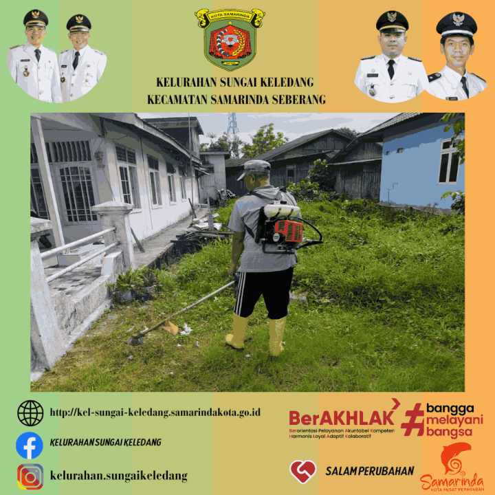 Kegiatan Gotong Royong Di Lingkungan RT Kel.Sungai Keledang