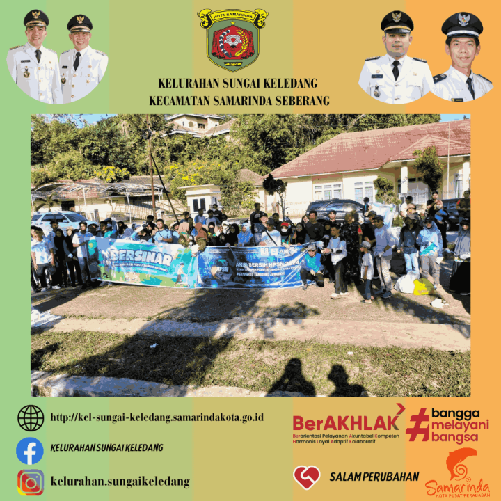 Aksi Bersih Lingkungan Dalam Rangka Hari Peduli Sampah Nasional (HPSN) Tahun 2024, Dengan Tema Atasi Sampah Plastik Dengan Cara Produktif.