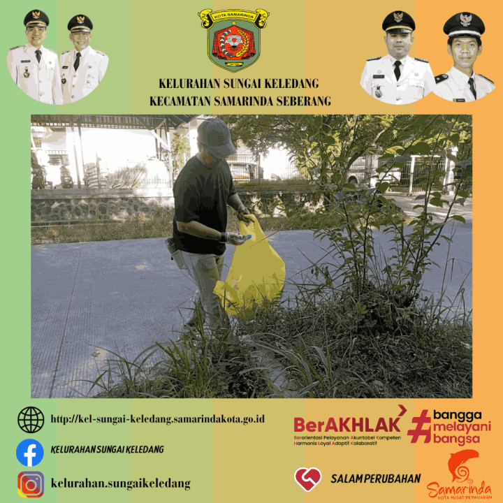 Aksi Bersih Lingkungan Dalam Rangka Hari Peduli Sampah Nasional (HPSN) Tahun 2024, Dengan Tema Atasi Sampah Plastik Dengan Cara Produktif.