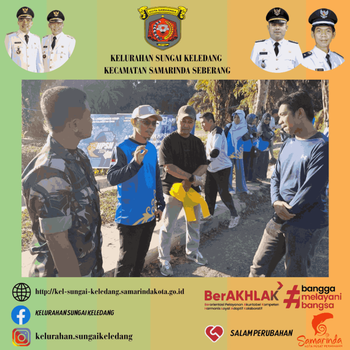 Aksi Bersih Lingkungan Dalam Rangka Hari Peduli Sampah Nasional (HPSN) Tahun 2024, Dengan Tema Atasi Sampah Plastik Dengan Cara Produktif.