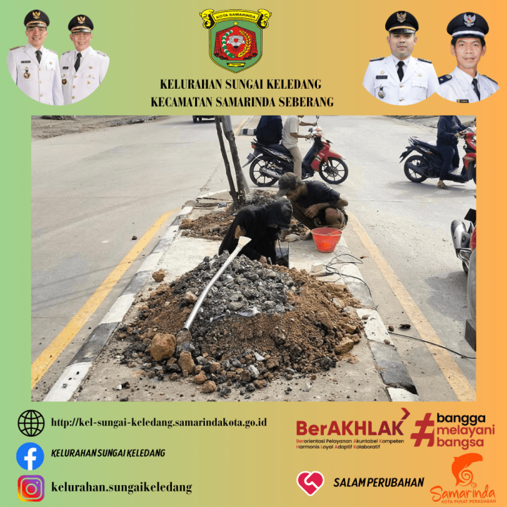 Monitoring Pekerjaan Penggalian Lubang Lampu Penerangan Jalan Umum (LPJU) Jl.Bung Tomo Poros