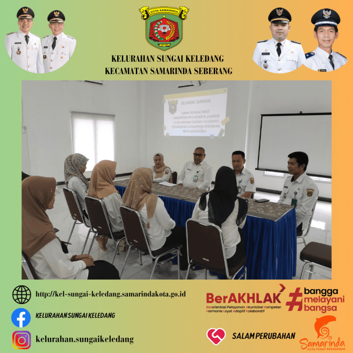 Menerima Kunjungan Dari Kelurahan Sungai Parit Kecamatan Penajam Kabupaten Penajam Paser Utara, Dalam Rangka Audiensi Terkait Pelayanan Digital Berbasis Kelurahan