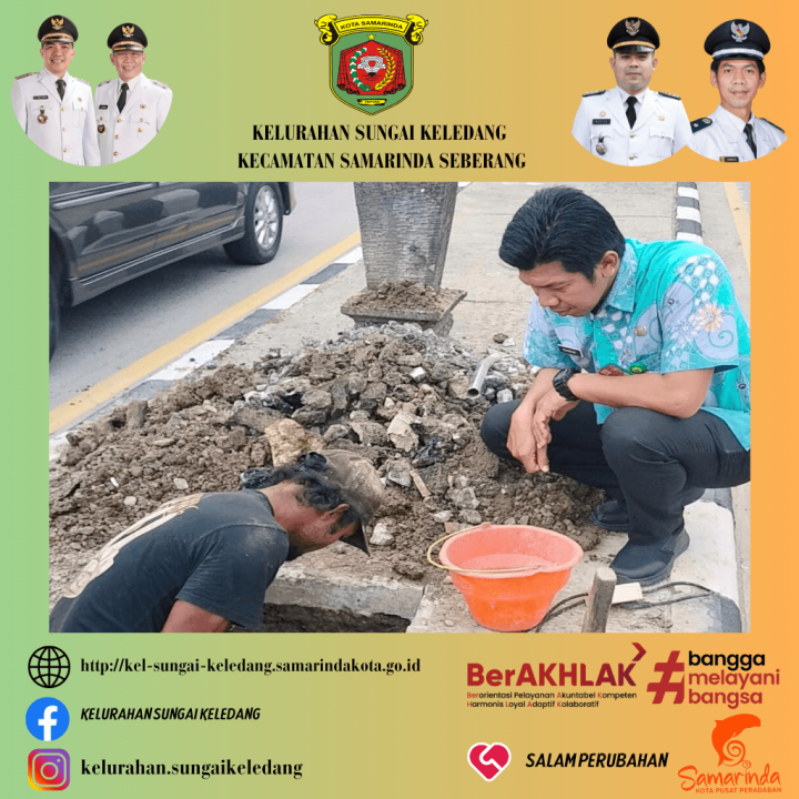 Monitoring Pekerjaan Penggalian Lubang Lampu Penerangan Jalan Umum (LPJU) Jl.Bung Tomo Poros
