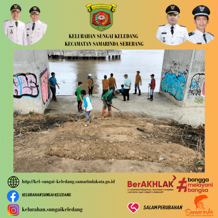 Gotong Royong Pembersihan Lokasi Untuk Lahan Kegiatan Dasawisma Kelurahan Dan Forum Komunikasi Rukun Tetangga (FKRT) Sungai Keledang