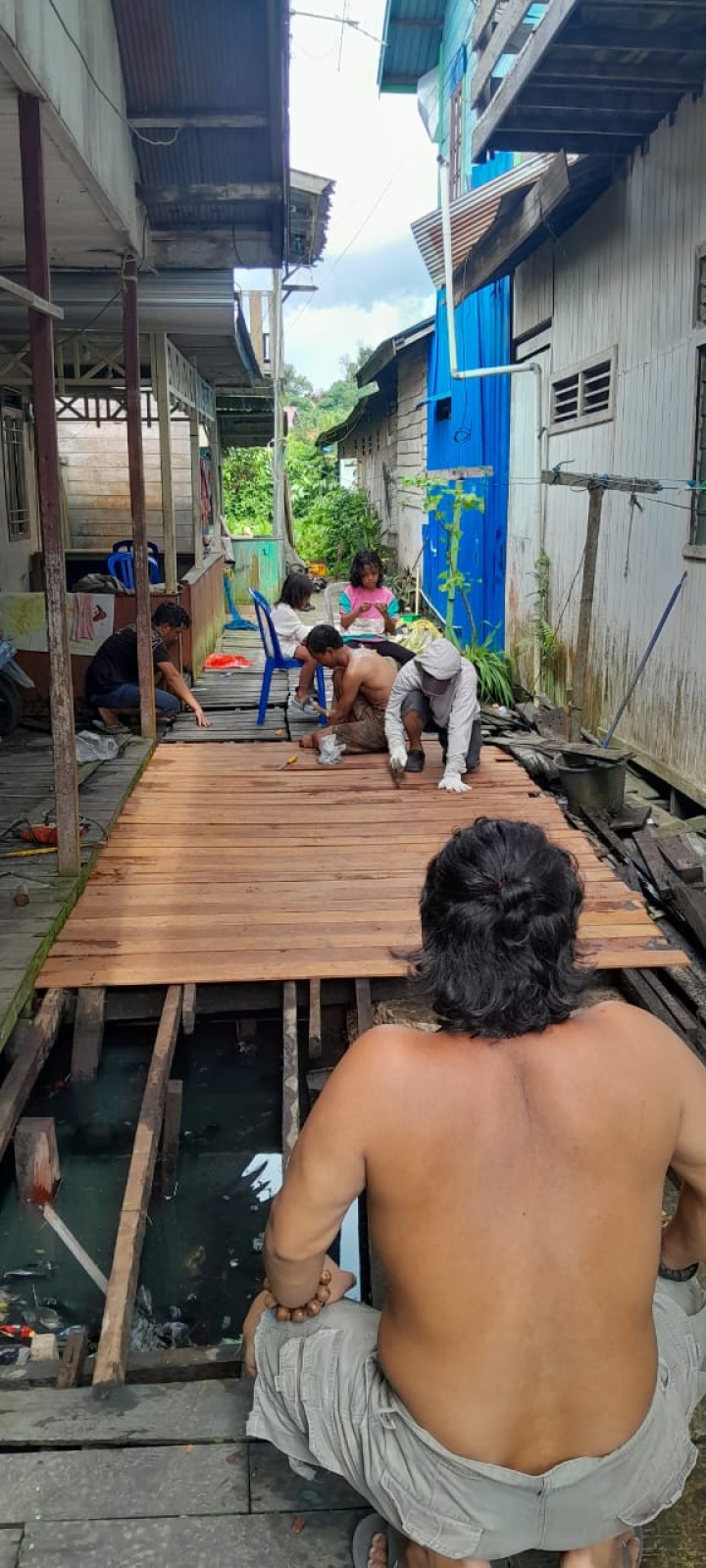 Semangat Gotong Royong Warga RT 22, 24, 26, dan 30 Kelurahan Sungai Keledang