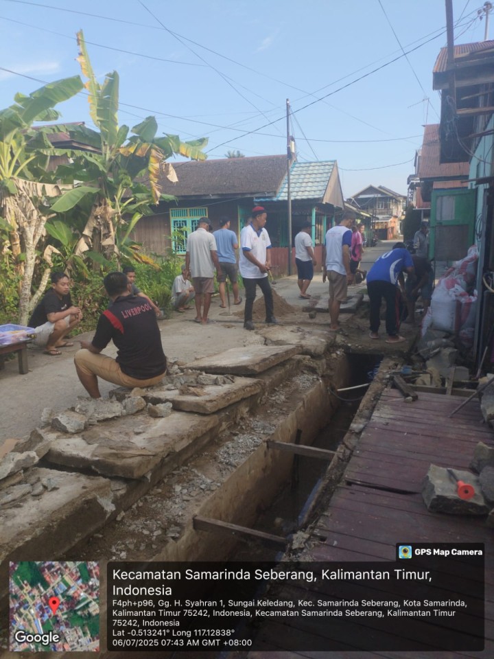 Gotong Royong Bersama Warga Sungai Keledang || Minggu, 06 Juli 2025