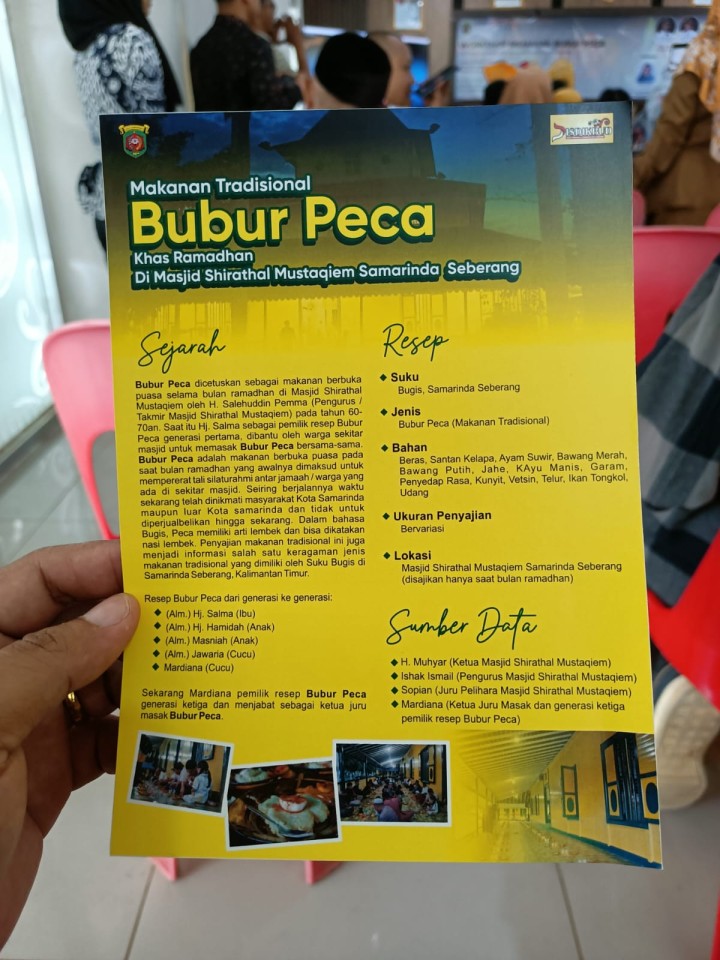 Workshop Memasak Bubur Peca || Senin, 29 September 2025