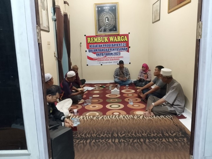 Rembuk Warga RT 31 Jl. Bung Tomo, Gg. Langgar || Minggu, 23 November 2025