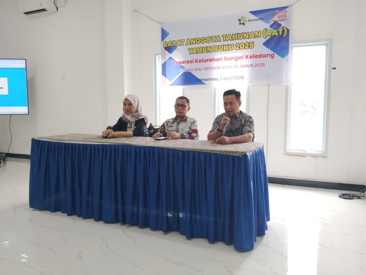 Rapat Anggota Tahunan (RAT) Tahun Buku 2025 Koperasi Kelurahan Merah Putih Sungai Keledang || Kamis, 02 April 2026