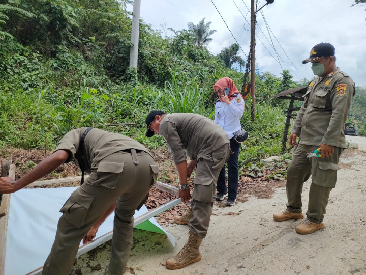 Penertiban Algaka di wilayah kec. Sungai Kunjang, Rabu, 20 Sept 2023
