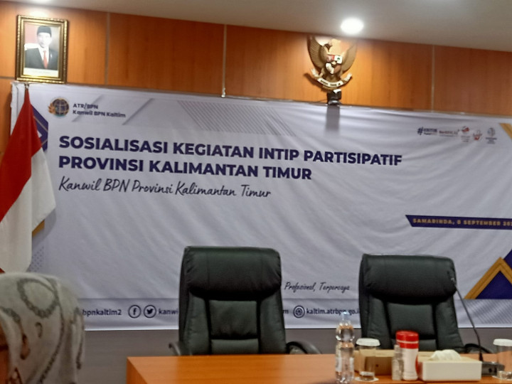 Sosialisasi Kegiatan Intip Parsipatif di Kanwil BPN Kaltim, Jum'at, 8 sept 2023