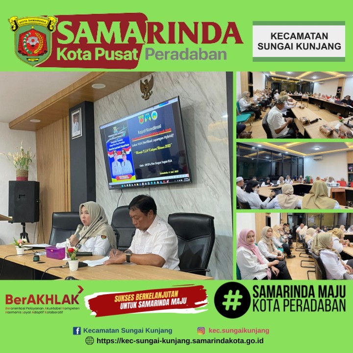Rapat Koordinasi Persiapan VLH ( Verifikasi Lapangan Hybrid ) Rabu, 04 Juni 2025