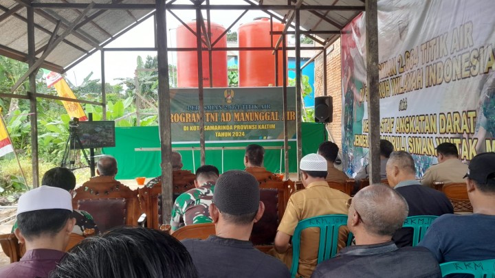 PERESMIAN 2.664 TITIK AIR PROGRAM TNI AD MANUNGGAL AIR DI KOTA SAMARINDA PROV.KALTIM TAHUN 2024
