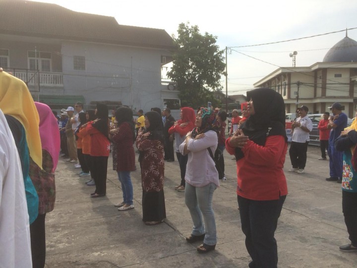 Deklarasi Pemilu Damai PILEG 2019 Kecamatan Samarinda Kota, Kecamatan Sambutan,Kecamatan Samarinda Ilir hari jum'at 14 september 2018