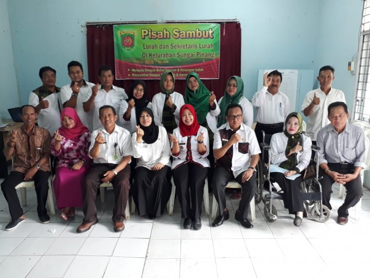 Pisah Sambut Lurah Sungai Pinang Luar (Tanggal 3  Oktober 2018 )