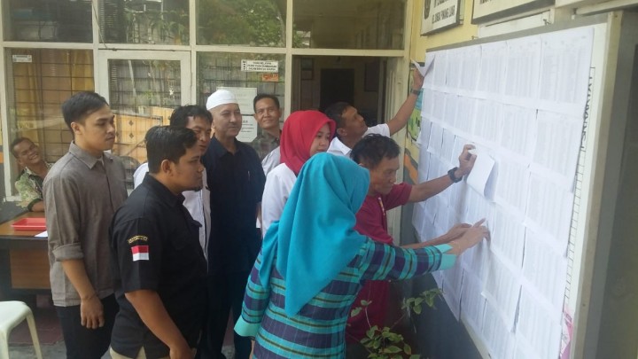 Penyaksian DPT PILEG dan PILPRES  Tahun 2019   Kelurahan Sungai Pinang Luar Tanggal 17 Oktober 2018