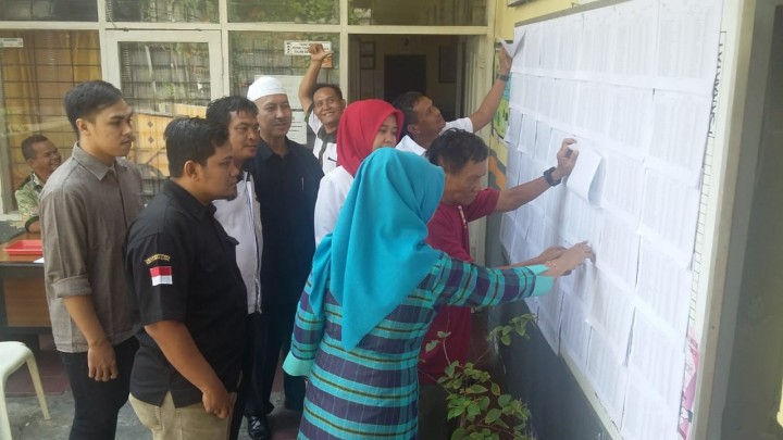 Penyaksian DPT PILEG dan PILPRES  Tahun 2019   Kelurahan Sungai Pinang Luar Tanggal 17 Oktober 2018
