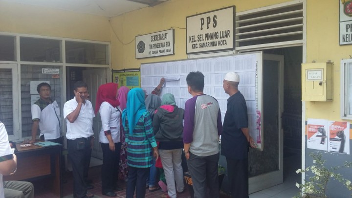 Penyaksian DPT PILEG dan PILPRES  Tahun 2019   Kelurahan Sungai Pinang Luar Tanggal 17 Oktober 2018