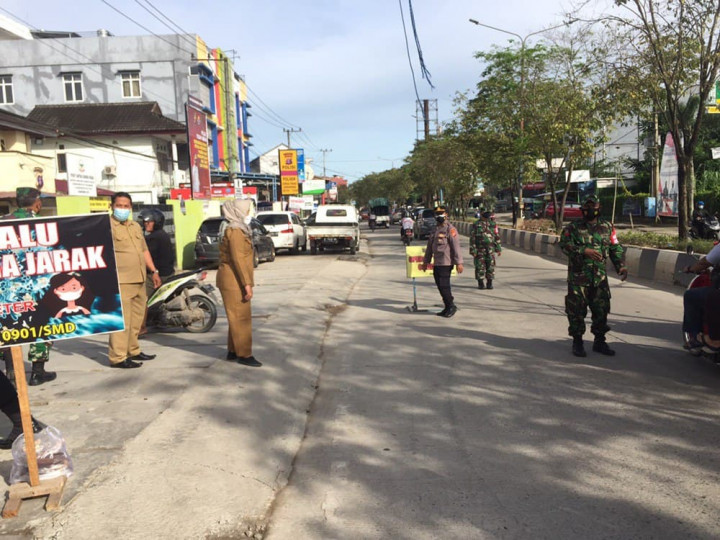 Operasi Yustisi Covid - 19 di Wilayah Kecamatan Sungai Pinang
