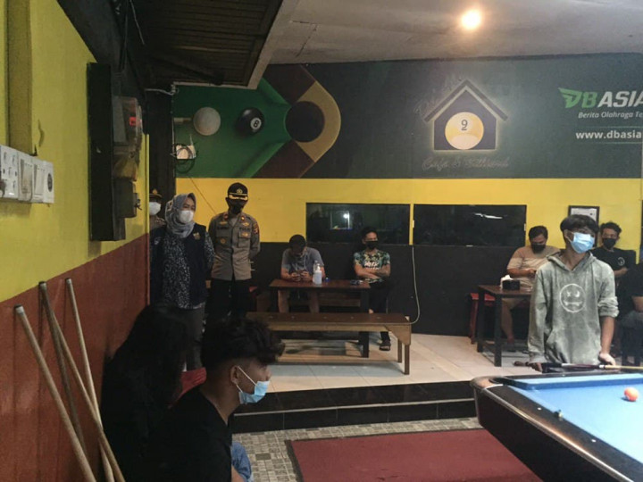 Kegiatan Razia Pemberlakukan PPKM di Wilayah Kecamatan Sungai Pinang