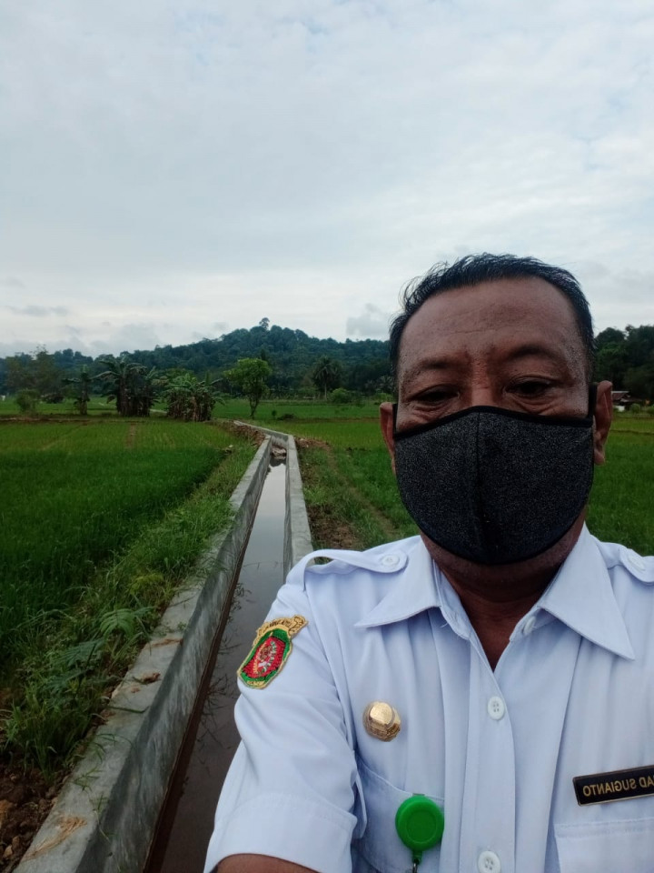 Pembangunan irigasi  di Jalan Serayu RT. 20 Kelurahan Tanah Merah