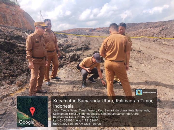 Penijauan Lokasi Tambang Di Kelurahan Tanah Merah Bersama Team Dari Kecamatan Samarinda Utara Tahun 2025