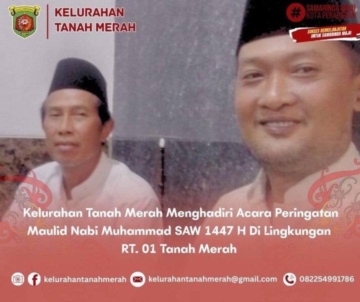 Menghadiri Peringatan Maulid Nabi Muhammad SAW di Lingkungan Kelurahan Tanah Merah