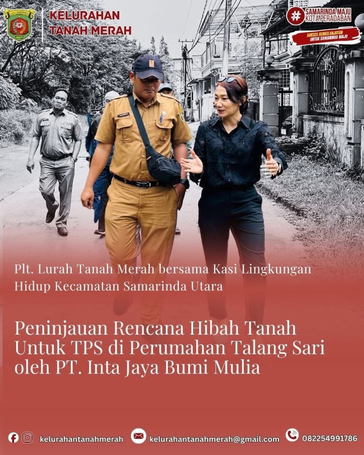 Peninjauan Rencana Hibah Tanah Untuk TPS di Perumahan Talang Sari oleh PT. Inta Jaya Bumi Mulia