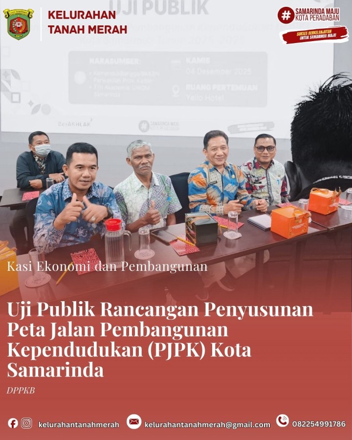 Uji Publik Rancangan Penyusunan Peta Jalan Pembangunan Kependudukan (PJPK) Kota Samarinda