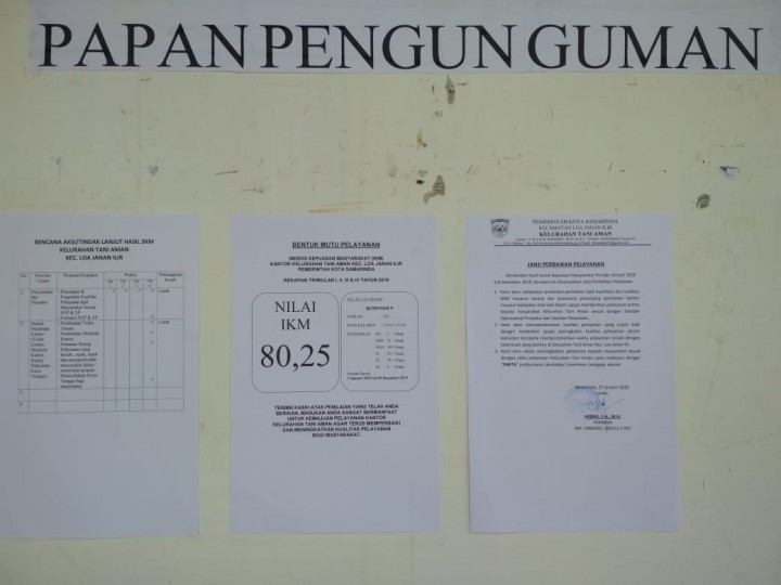 NILAI SKM, JANJI PERBAIKAN PELAYANAN DAN RENCANA AKSI TAHUN 2019