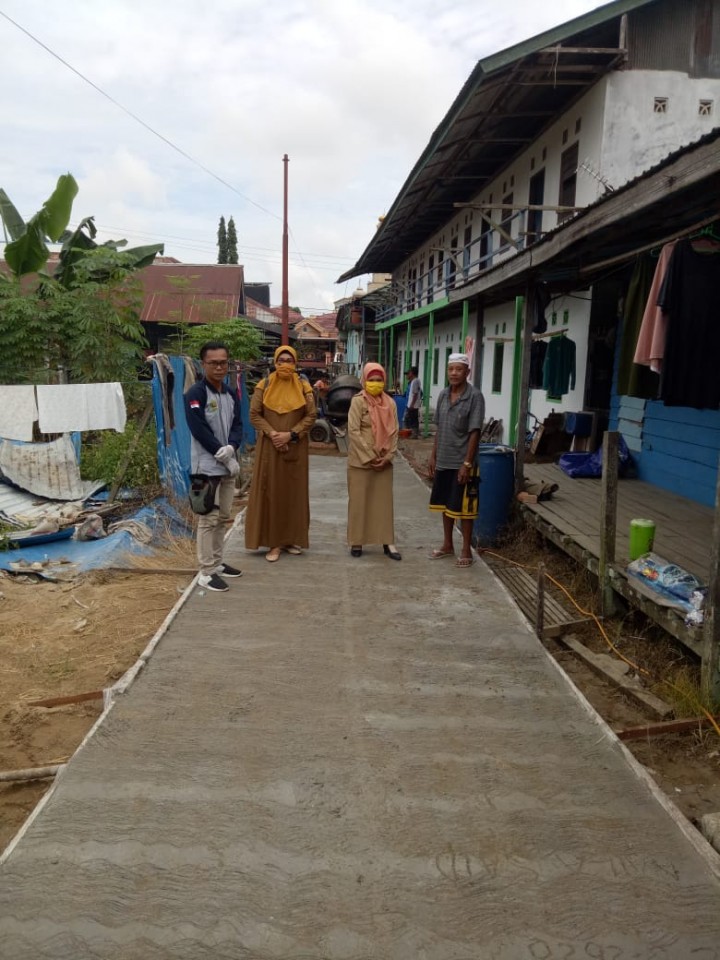 Kegiatan Semenisasi Jln Soekarno Hatta Gang Rahmat Rt 09 Kel Tani Aman Kwcamatan Loa Janan Ilir Tahun 2020 bersumber dari Dana Apbn Dana Dana Kelurahan Tahun 2020