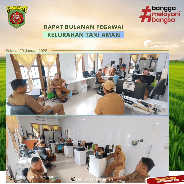 Kegiatan Pegawai Kelurahan Tani Aman