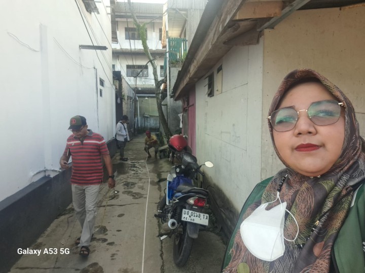 Cek Lokasi Pekerjaan Infrastruktur Pokmas Barokah Kelurahan Teluk Lerong Ilir