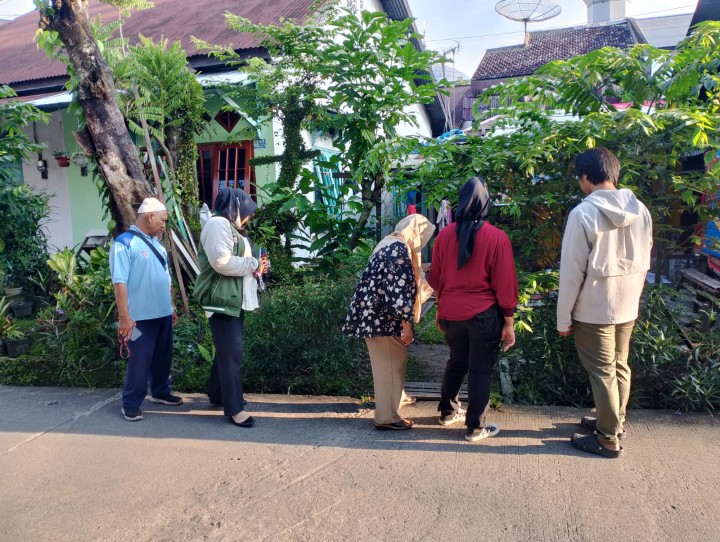 Cek Lokasi Pekerjaan Infrastruktur Pokmas Amanah Kelurahan Teluk Lerong Ilir