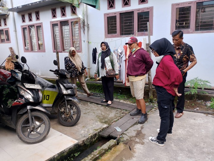 Cek Lokasi Pekerjaan Infrastruktur Pokmas Amanah Kelurahan Teluk Lerong Ilir