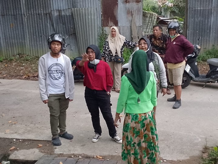 Cek Lokasi Pekerjaan Infrastruktur Pokmas Amanah Kelurahan Teluk Lerong Ilir