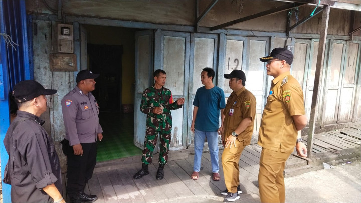 Monitoring Pengukuran Wilayah Yang Terdampak Zona Merah Kelurahan Teluk Lerong Ulu
